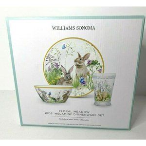 Williams Sonoma Peter Rabbit Kids 3-Piece Melamine Set-NIB